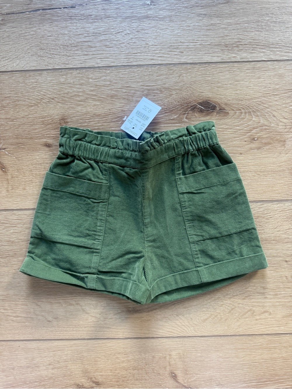 Crewcuts Olive Green Pull-On Cargo Shorts